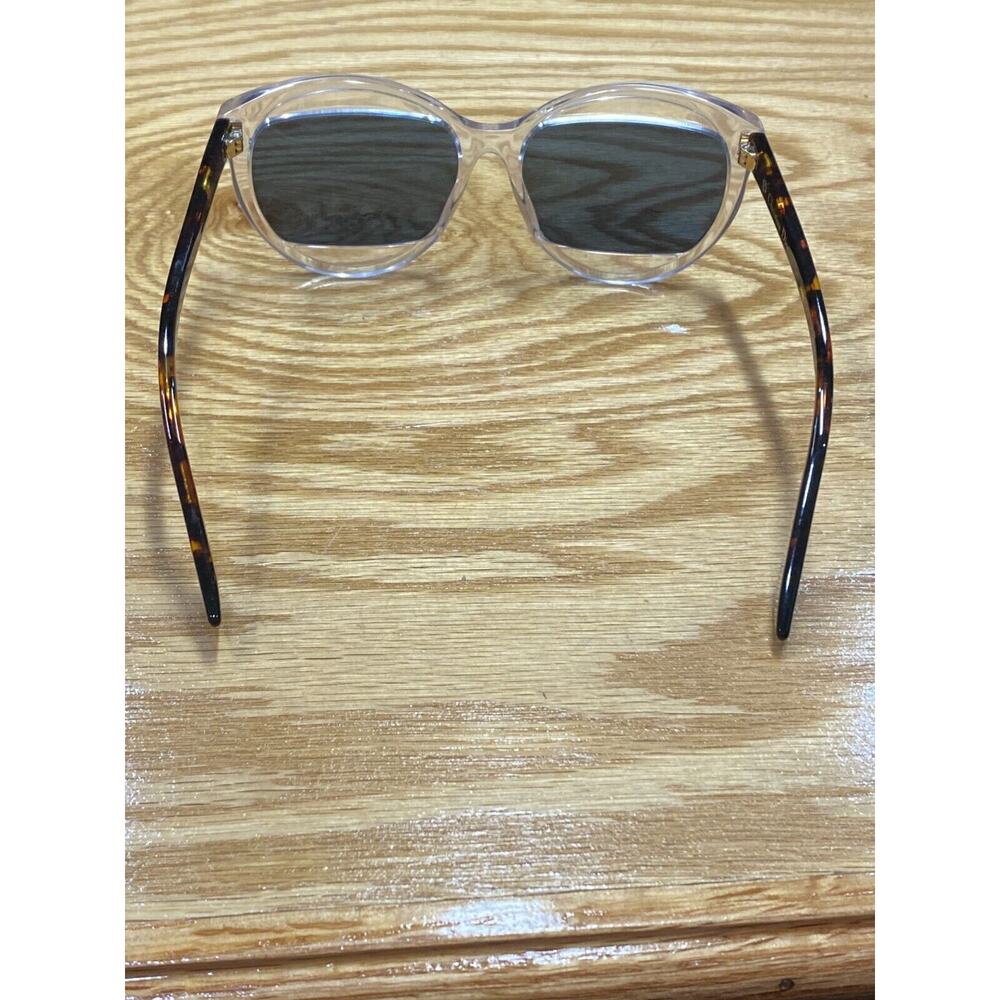 Christian Dior DiorMania 2 Womens Havana Clear Plastic Blue Lense Sunglasses A35 - Picture 6 of 7